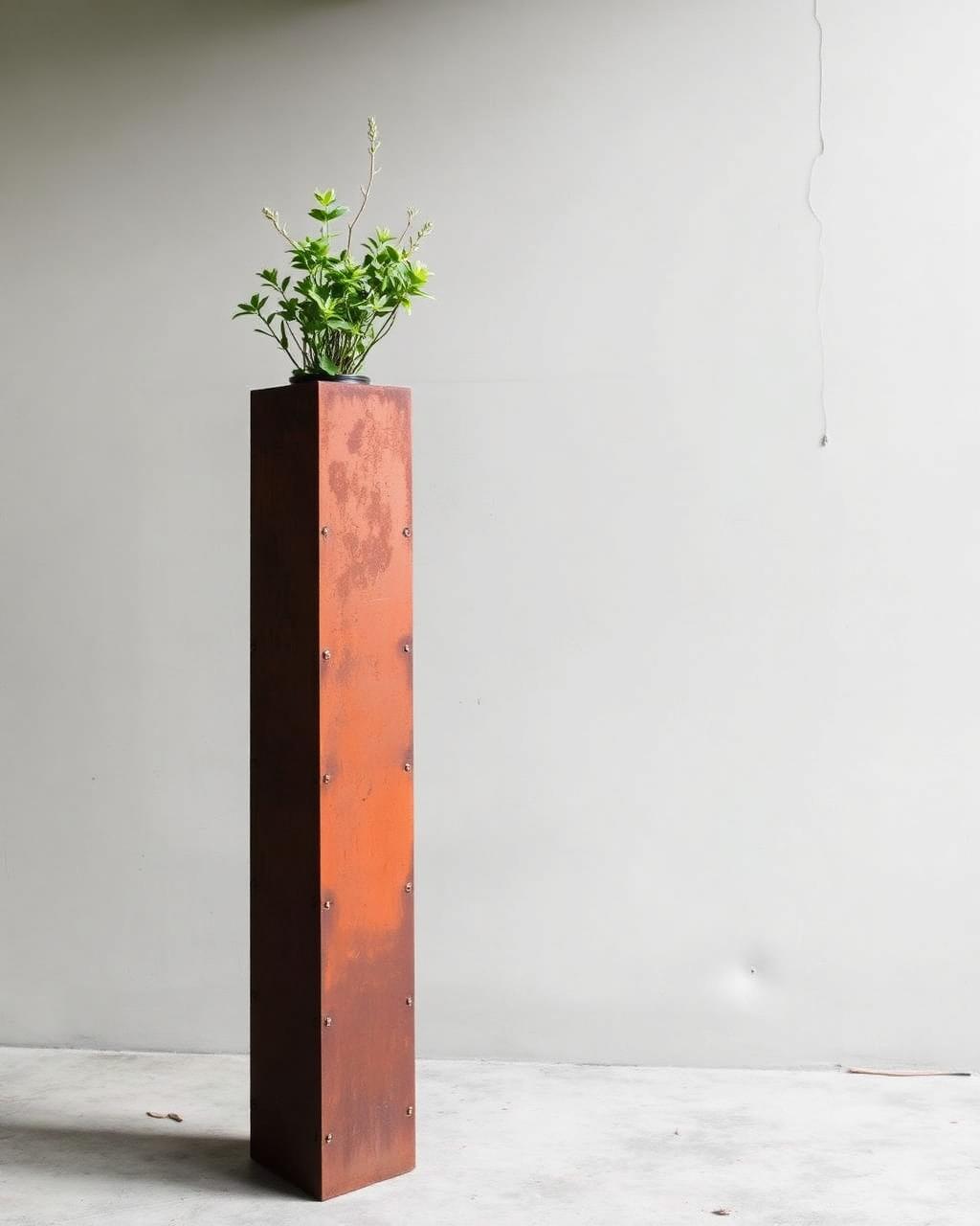 Corten Monolith Planter — XL